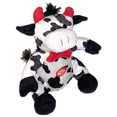 TOINSA Vaca con Pajarita de Peluche Musical