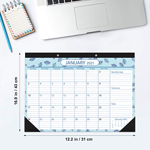Tomaibaby Calendario de Escritorio 2021-2022 Tabla de Planificación de Horarios para Organizar La Planificación del Hogar Desde Enero de 2021 hasta Diciembre de 2022