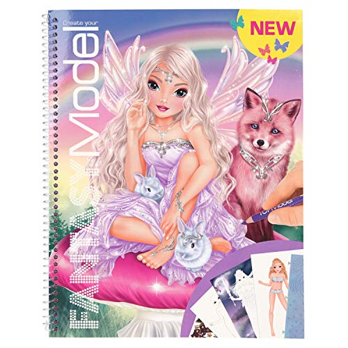 Top Model CREA tu Libro de Colorear, Fantasy Model (0010726), Multicolor (DEPESCHE 1)