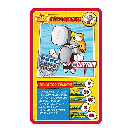 Top Trumps SuperZings - Juego de Cartas Educativo | Utiliza tus conocimientos sobre tus personajes favoritos para ganar - Versión en Español