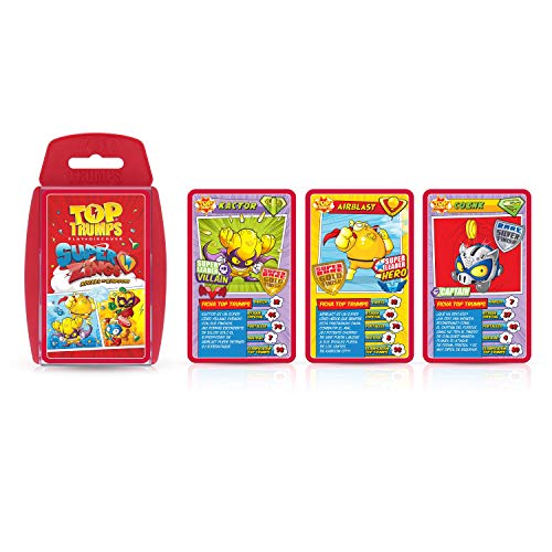 Top Trumps SuperZings - Juego de Cartas Educativo | Utiliza tus conocimientos sobre tus personajes favoritos para ganar - Versión en Español