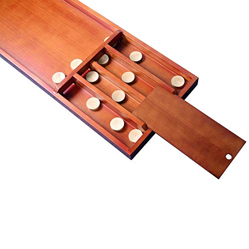 TORPSPORTS Holandés Shuffleboard-Typical Dutch Wooden board game - Sjoelen con discos/Pucks