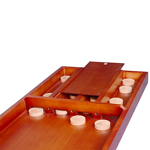 TORPSPORTS Holandés Shuffleboard-Typical Dutch Wooden board game - Sjoelen con discos/Pucks