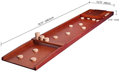 TORPSPORTS Holandés Shuffleboard-Typical Dutch Wooden board game - Sjoelen con discos/Pucks