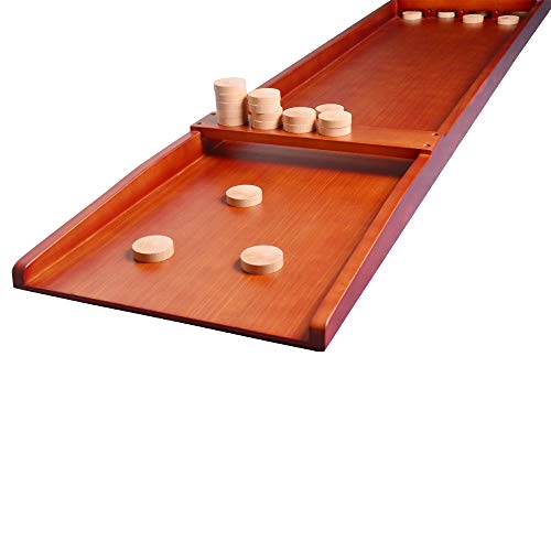 TORPSPORTS Holandés Shuffleboard-Typical Dutch Wooden board game - Sjoelen con discos/Pucks