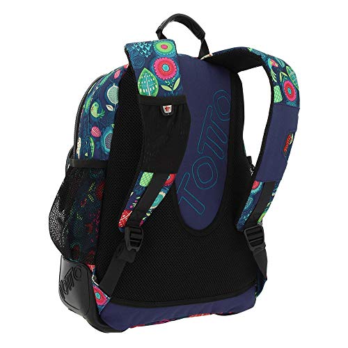 Totto MA04ECO029-1810N-6LU Mochila Escolar, Crayoles, Niña