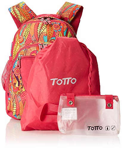 Totto MA04ECO029-1810N-8V9 Morral Crayoles Mochila Infantil, 44 cm, Multicolor