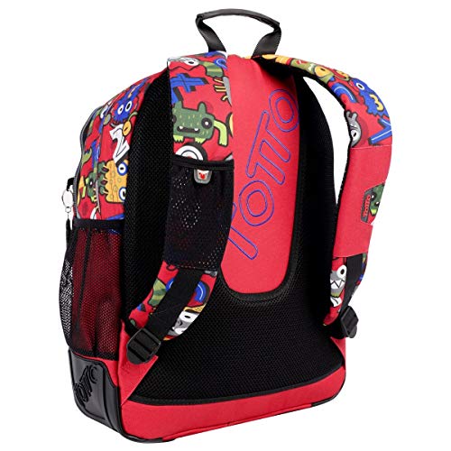 Totto MA04ECO029-1820N-4RY Mochila Escolar, Crayoles