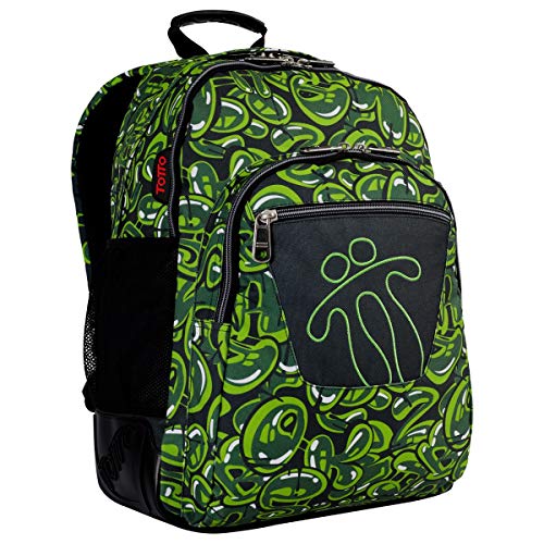 Totto MA04ECO029-1820N-9VB Mochila Escolar, Crayoles