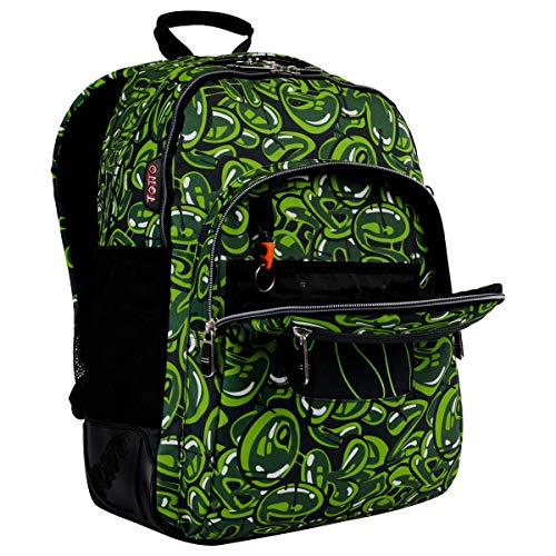 Totto MA04ECO029-1820N-9VB Mochila Escolar, Crayoles