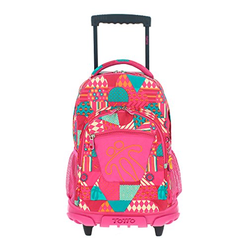 TOTTO Mochilas Escolares con Ruedas, Mochilas Grandes Infantiles Estampados - Mochilas