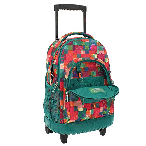 TOTTO Mochilas Escolares con Ruedas, Mochilas Grandes Infantiles Estampados - Mochilas