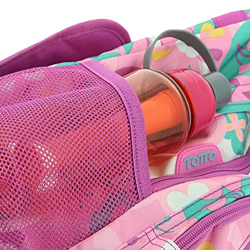 TOTTO MORRAL Rue BOMPER RENGLONES Mochila con Ruedas, Juventud Unisex, Estampado (Multicolor), Talla Única