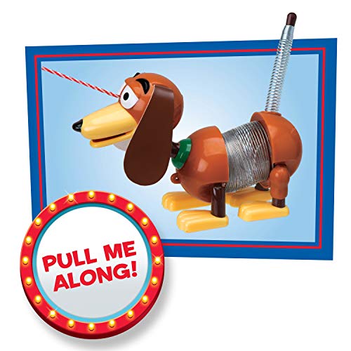 Toy Story 4- Disney and Pixar Story Slinky Dog Jr Pull Toy, Multicolor, 22.2 x 5.1 x 18.4 cm (Flair Leisure Products 03240)