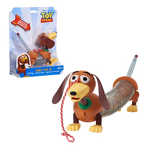 Toy Story 4- Disney and Pixar Story Slinky Dog Jr Pull Toy, Multicolor, 22.2 x 5.1 x 18.4 cm (Flair Leisure Products 03240)