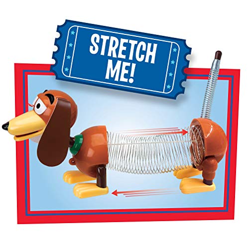 Toy Story 4- Disney and Pixar Story Slinky Dog Jr Pull Toy, Multicolor, 22.2 x 5.1 x 18.4 cm (Flair Leisure Products 03240)