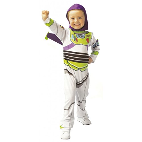 Toy Story - Disfraz de Buzz Lightyear en caja para niño, infantil 3-4 años (Rubie's 883769-S)