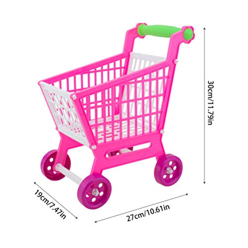 TOYANDONA 2 Sets Mini Supermercado Carretilla de Mano Mini Carrito de Compras Utilidad Carrito Modo Almacenamiento Juguete para Niños Niños