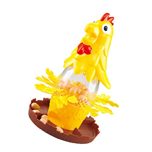 Toyvian Juego de Equilibrio de Mesa Juego de Huevos de Gallina Sacar Plumas de Gallo Juguete Gallo Dibujar Muchos Juguetes para Adultos Niños