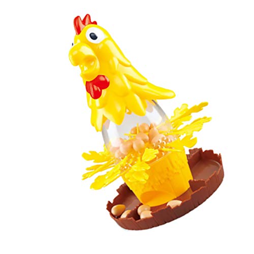 Toyvian Juego de Equilibrio de Mesa Juego de Huevos de Gallina Sacar Plumas de Gallo Juguete Gallo Dibujar Muchos Juguetes para Adultos Niños