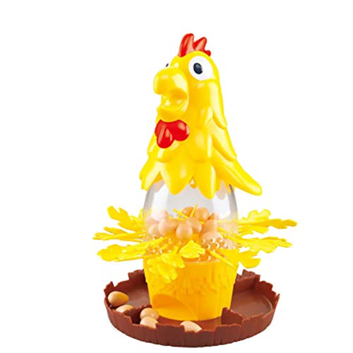 Toyvian Juego de Equilibrio de Mesa Juego de Huevos de Gallina Sacar Plumas de Gallo Juguete Gallo Dibujar Muchos Juguetes para Adultos Niños