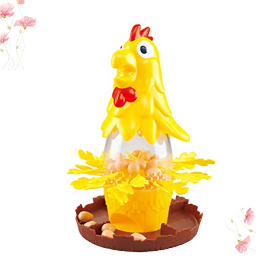 Toyvian Juego de Equilibrio de Mesa Juego de Huevos de Gallina Sacar Plumas de Gallo Juguete Gallo Dibujar Muchos Juguetes para Adultos Niños