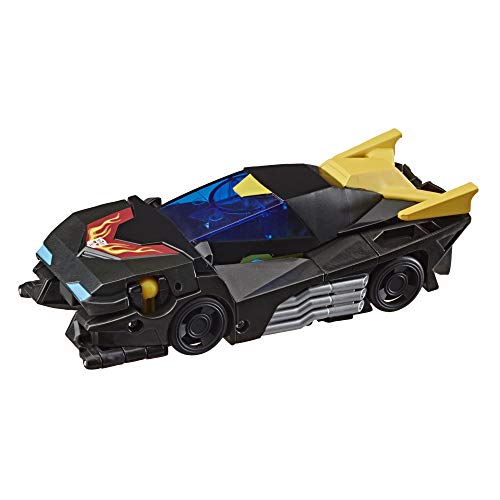 Transformers Bumblebee Cyberverse Adventures Action Attackers Warrior Class Stealth Force Hot Rod Figura de acción de fusión, Movimiento de Llamas fusión, 5.4 Pulgadas