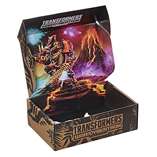 Transformers Generations War for Cybertron Clase de Lujo - WFC-K39 Tricranius - Colección Beast Power Fire Blasts