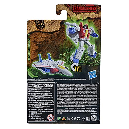 Transformers Juguetes Figura de acción WFC-K12 Starscream de Generations War for Cybertron: Kingdom Core Class, a Partir de 8 años, 8,5 cm