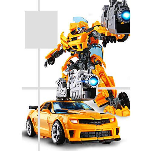 Transformers Robot Puede Cambiar De Forma Modelo De Coche Figuras De Acción Juguetes De Anime Optimus Prime Bumblebee,Yellow