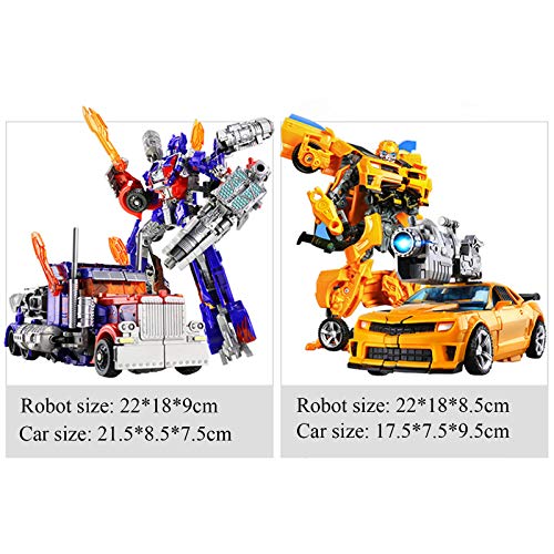 Transformers Robot Puede Cambiar De Forma Modelo De Coche Figuras De Acción Juguetes De Anime Optimus Prime Bumblebee,Yellow