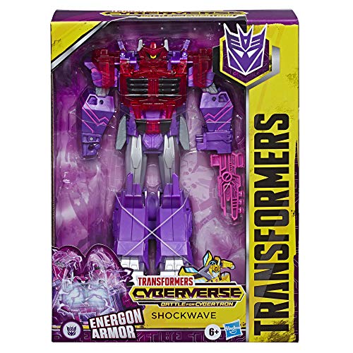 Transformers Toys Cyberverse Ultimate Class Shockwave Figura de acción, combina con Energon Armour para encenderse, para niños de 6 años en adelante, 9 Pulgadas