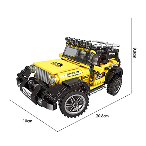 TRCS Técnica Jeep todoterreno, 610 piezas, piezas de construcción de coche, coche de juguete, modelo SUV compatible con Lego 42122 Jeep Wrangler