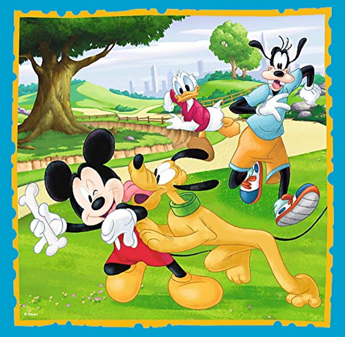 Trefl 34846 - Puzzle 3 en 1 modelo Minnie & Mickey Mouse 20-36-50 piezas, multicolor , color/modelo surtido