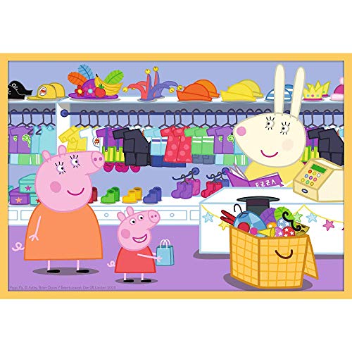 Trefl Wutz mit Freunden, Peppa Pig Von 20 bis 48 Teilen, 10 Sets, für Kinder AB 4 Jahren Puzzle, Multicolor (90358)