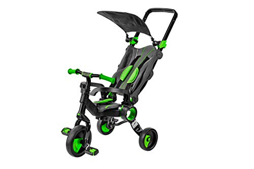 Triciclo Evolutivo Plegable Galileo Negro y Verde