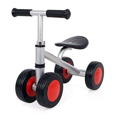 Triciclo Triciclo TRIKS PRACKS BALANCE BICICLE, TRIGHT KIDDLER 4 RUEDA PIEJO LIGHTE PLAZO DE LA BICICLETA BICICLETE TRICYCLE BEBY INFANTIL CHAPE GRIS ROJO EDAD DE LOS AÑOS A 2 AÑOS ENTRENAMIENTO DE BA