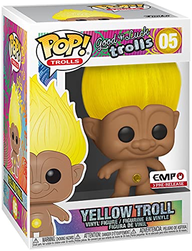 TROLLS Figura Vinilo Yellow Troll 05 Unisex ¡Funko Pop! Standard, Vinilo,