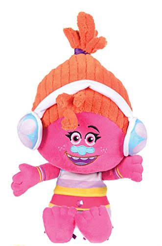 TROLLS - Peluche DJ Suki 35cm, Pelo Naranja - Calidad Super Soft