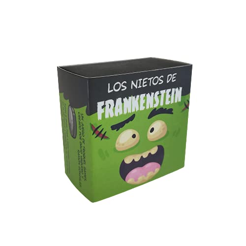 Troquel Games - Los Nietos de Frankenstein, Juego Familiar de Estrategia, Monta tu Monstruo con Dados y Fichas, de 2 a 6 Jugadores a Partir de 6 años - 8 x 8 x 4,5 cm