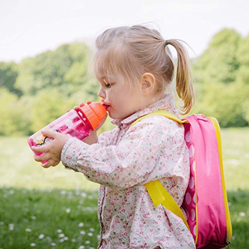 Tum Tum Botella de Agua, Tapa y Pajita, Botella de Agua Niños sin BPA, 400 ml - El Gato Bluebell