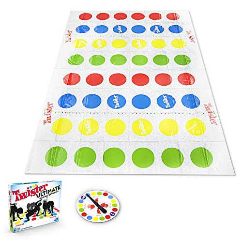 Twister Ultimate: tapete más Grande, más Puntos de Colores, Familia, Juegos de Fiesta para niños a Partir de 6 años; Compatible con Alexa (Exclusivo de Amazon)