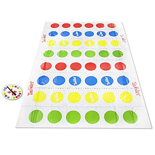 Twister Ultimate: tapete más Grande, más Puntos de Colores, Familia, Juegos de Fiesta para niños a Partir de 6 años; Compatible con Alexa (Exclusivo de Amazon)