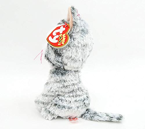 TY - Beanie Boos Kiki, peluche gatita, 15 cm, color gris (United Labels Ibérica 37190TY) , color/modelo surtido