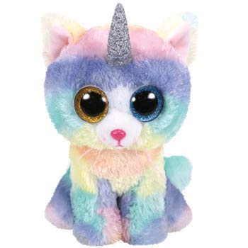 Ty - Beanie Boo's - Peluche Heather le Chat Unicornio