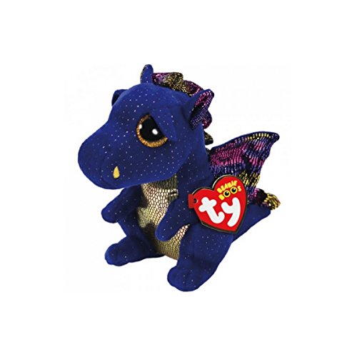 TY- Beanie Boo's Saffire, dragón, Color azul, 15 cm (United Labels Ibérica 36879TY) , color/modelo surtido