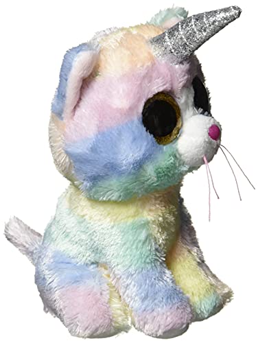 Ty TY36250 Beanie Boo's Heather el gato unicornio 15 cm