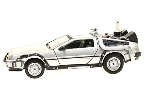 Unbekannt Welly - Maqueta del Delorean de Regreso al Futuro II (Escala: 1/24, Metal)