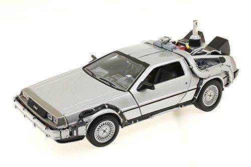 Unbekannt Welly - Maqueta del Delorean de Regreso al Futuro II (Escala: 1/24, Metal)