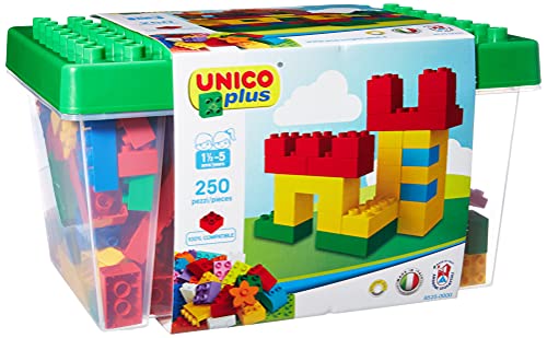 Unico Plus 8525 - Caja con bloques de construcción (250 piezas)